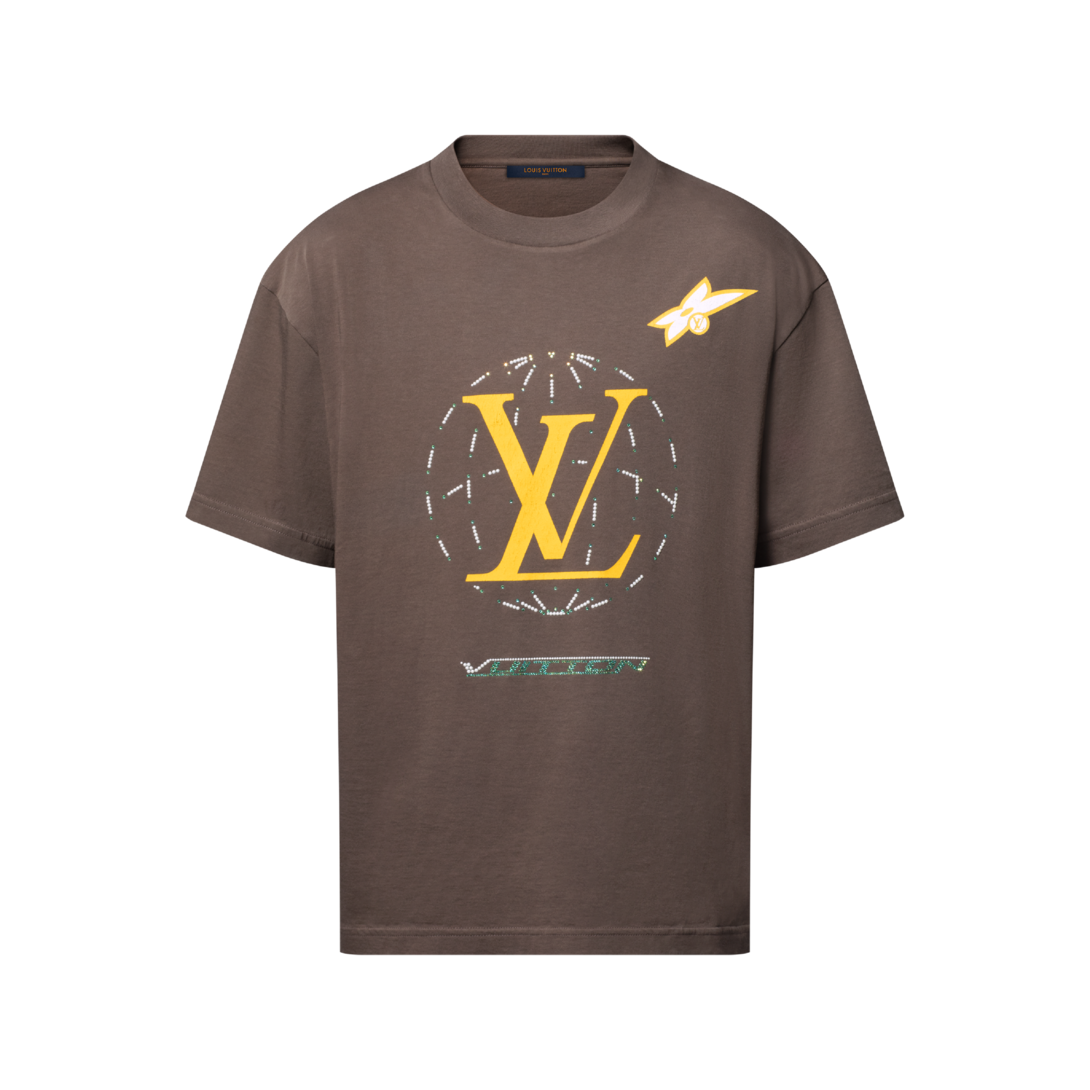 Louis Vuitton ロゴパターン Tシャツ XS Washed Embellished Cotton T-Shirt - Ready-to-Wear | Louis Vuitton
